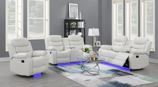 WHITE MOTION LED CHAIR Huntsville Furniture Outlet