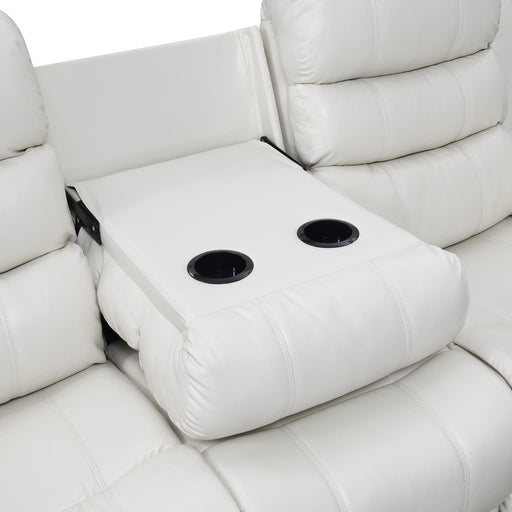 WHITE MOTION LED LOVESEAT Huntsville Furniture Outlet