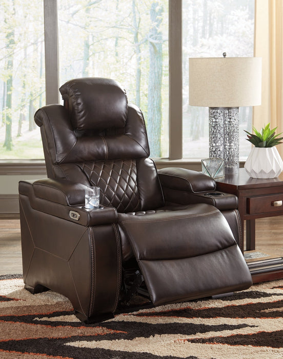 Warnerton PWR Recliner/ADJ Headrest Huntsville Furniture Outlet