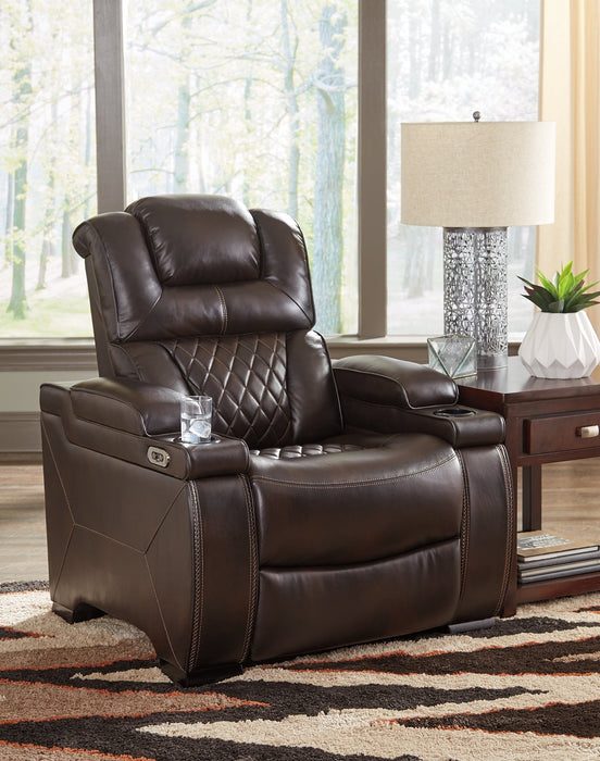 Warnerton PWR Recliner/ADJ Headrest Huntsville Furniture Outlet