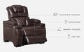 Warnerton PWR Recliner/ADJ Headrest Huntsville Furniture Outlet