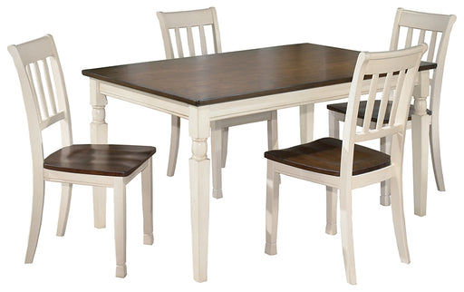 Whitesburg Dining Table and 4 Chairs Huntsville Furniture Outlet