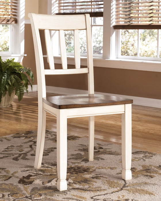 Whitesburg Dining Table and 6 Chairs with Storage Huntsville Furniture Outlet