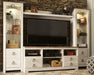 Willowton 4-Piece Entertainment Center Huntsville Furniture Outlet