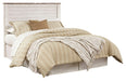 Willowton Queen/Full Panel Headboard with Mirrored Dresser, Chest and Nightstand Huntsville Furniture Outlet