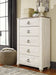 Willowton Queen/Full Panel Headboard with Mirrored Dresser and Chest Huntsville Furniture Outlet