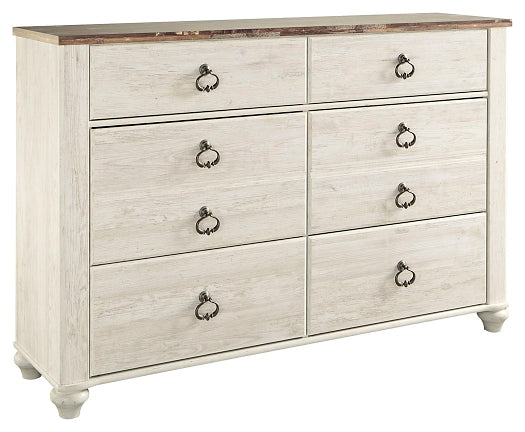 Willowton Six Drawer Dresser Huntsville Furniture Outlet