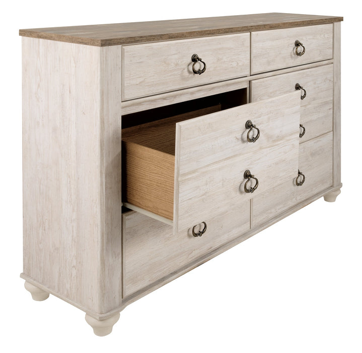 Willowton Six Drawer Dresser Huntsville Furniture Outlet