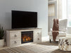 Willowton TV Stand with Electric Fireplace Huntsville Furniture Outlet