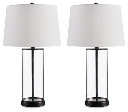 Wilmburgh Glass Table Lamp (2/CN) Huntsville Furniture Outlet