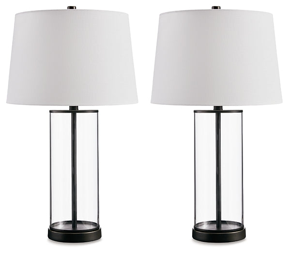 Wilmburgh Glass Table Lamp (2/CN) Huntsville Furniture Outlet