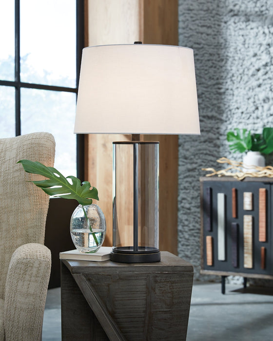 Wilmburgh Glass Table Lamp (2/CN) Huntsville Furniture Outlet