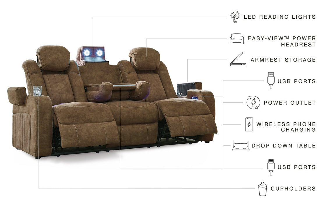 Wolfridge PWR REC Sofa with ADJ Headrest Huntsville Furniture Outlet