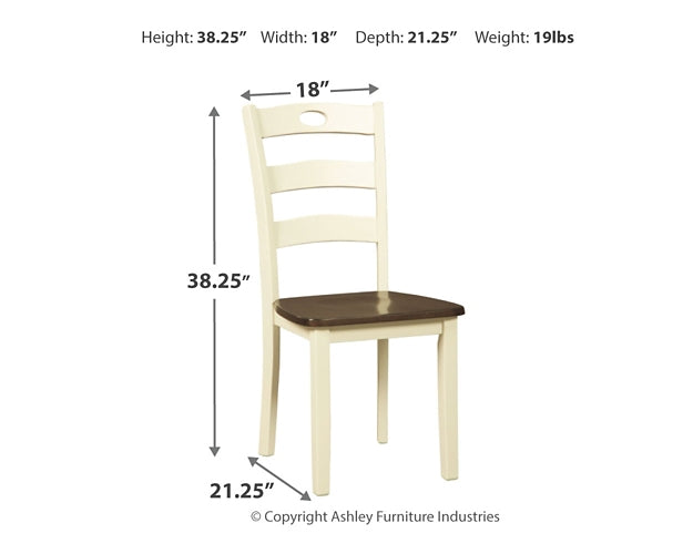 Woodanville Dining Room Side Chair (2/CN) Huntsville Furniture Outlet