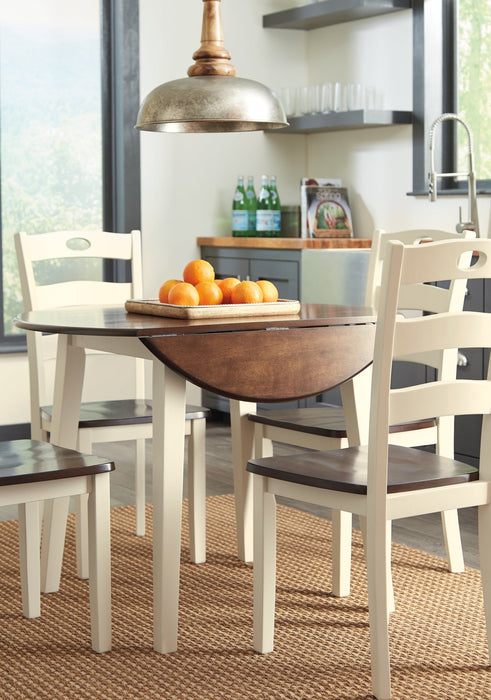 Woodanville Dining Table and 4 Chairs Huntsville Furniture Outlet