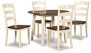 Woodanville Dining Table and 4 Chairs Huntsville Furniture Outlet