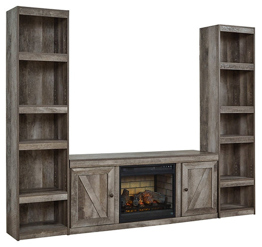 Wynnlow 3-Piece Entertainment Center with Electric Fireplace Huntsville Furniture Outlet