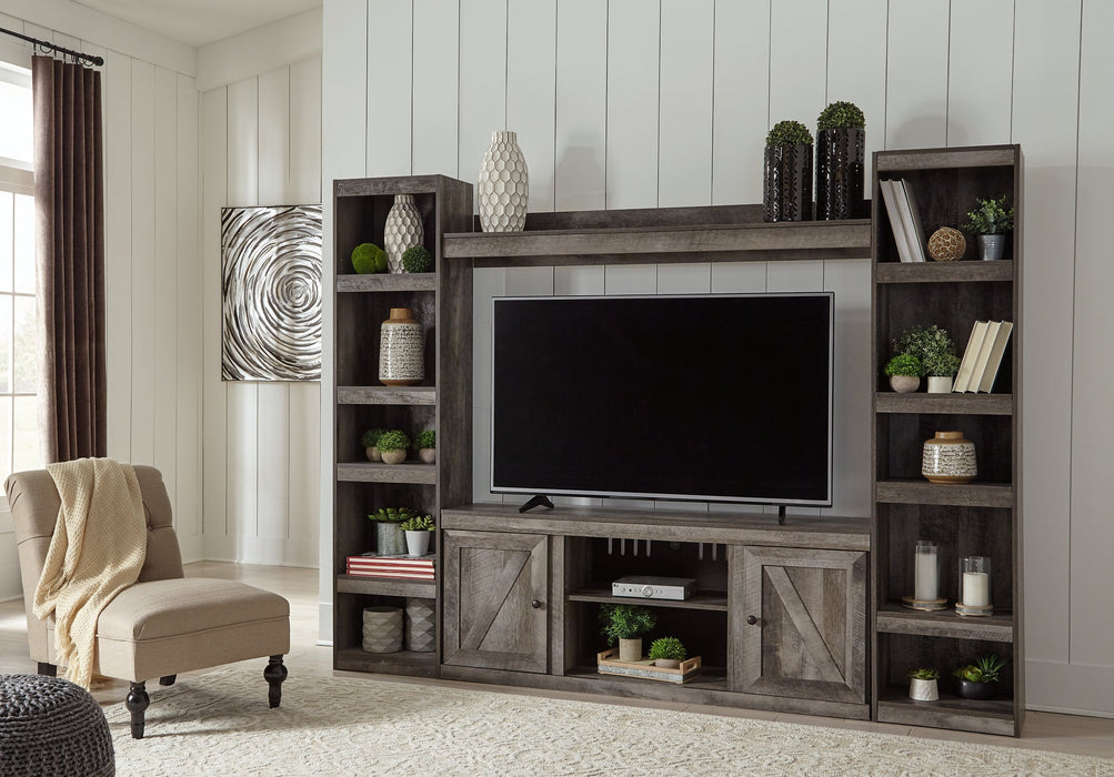 Wynnlow 4-Piece Entertainment Center Huntsville Furniture Outlet