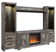 Wynnlow 4-Piece Entertainment Center with Electric Fireplace Huntsville Furniture Outlet