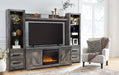 Wynnlow 4-Piece Entertainment Center with Electric Fireplace Huntsville Furniture Outlet