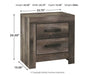 Wynnlow King Crossbuck Panel Bed with Mirrored Dresser, Chest and Nightstand Huntsville Furniture Outlet