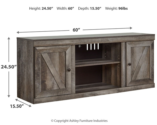 Wynnlow LG TV Stand w/Fireplace Option Huntsville Furniture Outlet