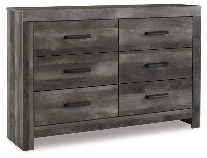 Wynnlow Queen Crossbuck Panel Bed with Dresser Huntsville Furniture Outlet