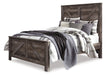 Wynnlow Queen Crossbuck Panel Bed with Mirrored Dresser and Chest Huntsville Furniture Outlet