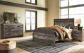 Wynnlow Queen Panel Bed with Mirrored Dresser Huntsville Furniture Outlet