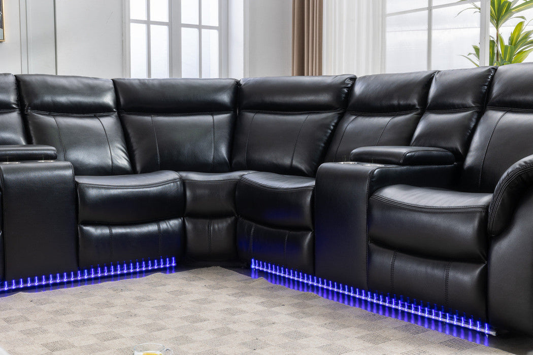 ZENITH BLACK SECTIONAL Huntsville Furniture Outlet