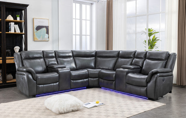 ZENITH GREY SECTIONAL Huntsville Furniture Outlet