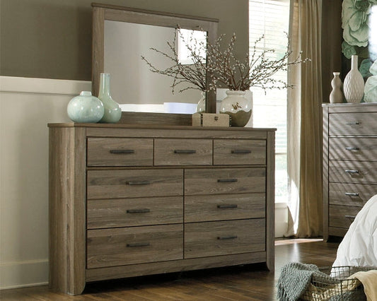 Zelen Dresser and Mirror Huntsville Furniture Outlet