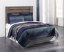 Zelen Full Panel Headboard with Mirrored Dresser, Chest and 2 Nightstands Huntsville Furniture Outlet