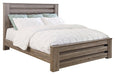 Zelen King Panel Bed with Mirrored Dresser, Chest and Nightstand Huntsville Furniture Outlet