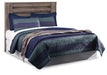 Zelen Queen Panel Headboard with Mirrored Dresser and Nightstand Huntsville Furniture Outlet