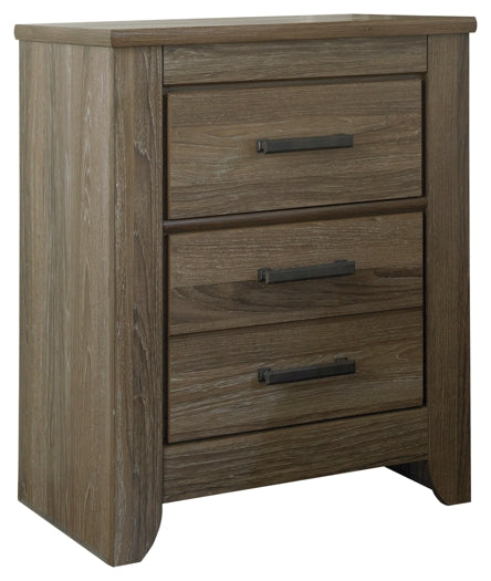 Zelen Two Drawer Night Stand Huntsville Furniture Outlet