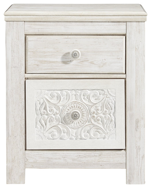 Paxberry Two Drawer Night Stand