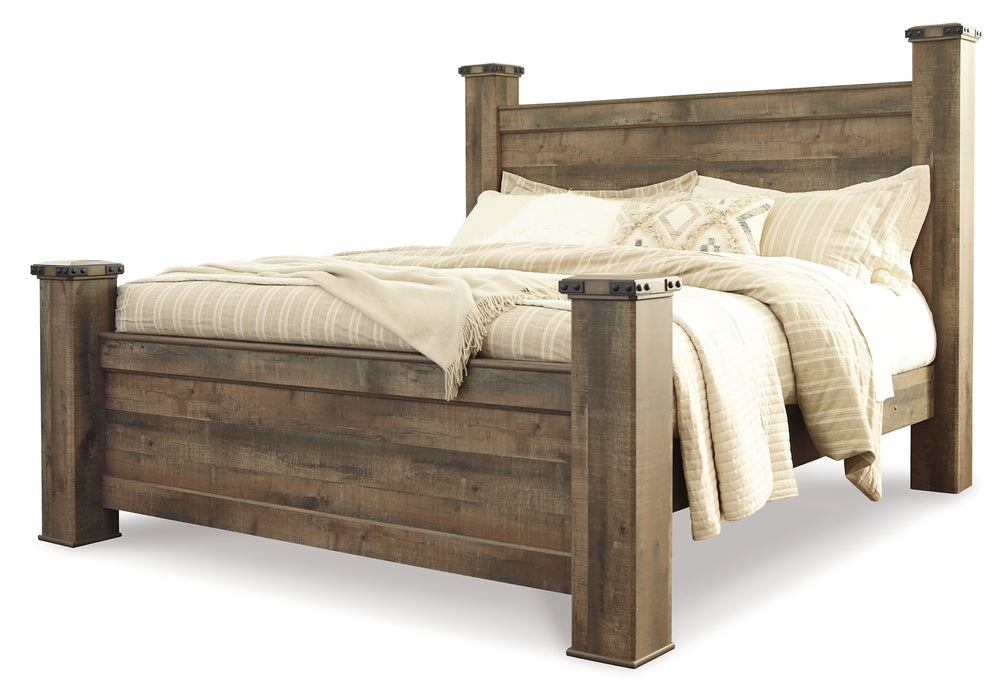 Trinell King Poster Bed with Dresser, Chest and Nightstand