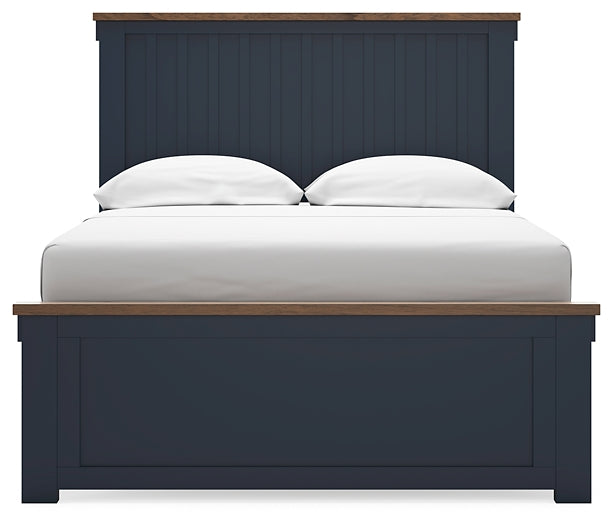 Landocken Full Panel Bed with 2 Nightstands