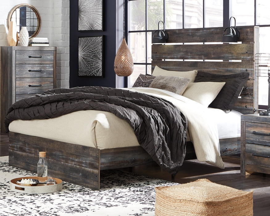 Drystan Queen Panel Bed with Dresser and Nightstand