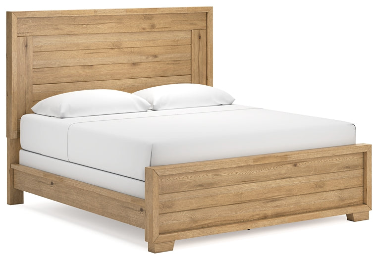 Galliden King Panel Bed with Dresser and Nightstand