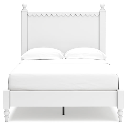 Mollviney Full Panel Bed with Dresser and Nightstand