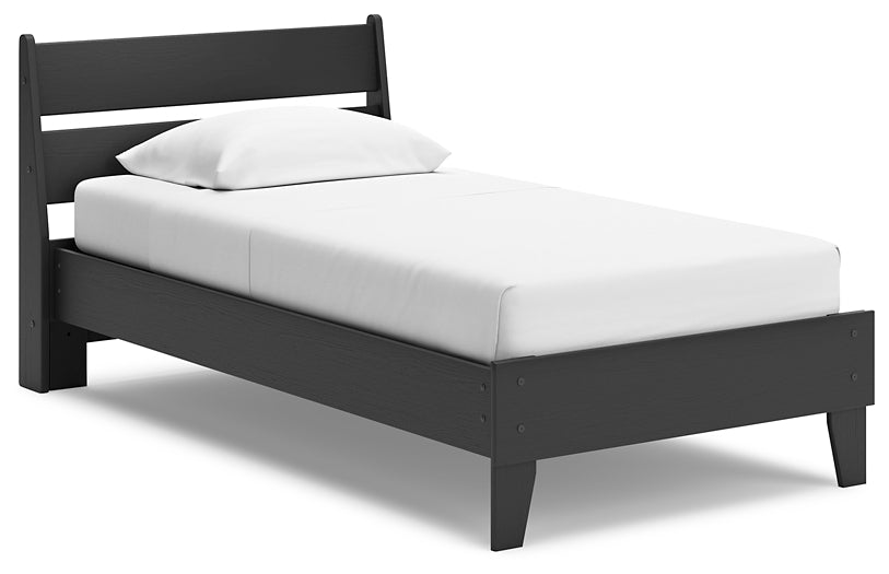 Socalle Twin Panel Platform Bed with Dresser