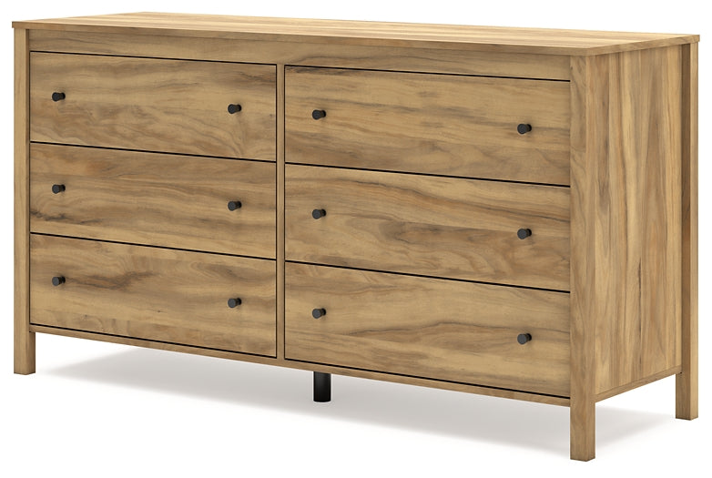 Bermacy Full Panel Headboard with Dresser and 2 Nightstands