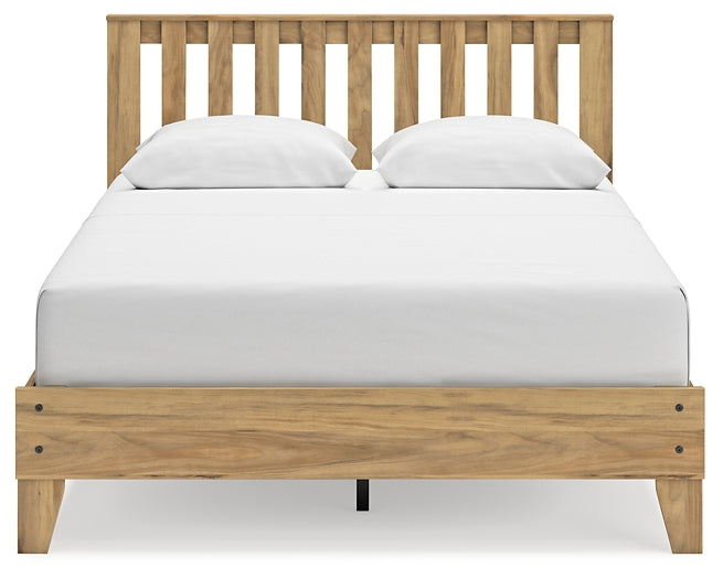 Bermacy Queen Platform Panel Bed with Dresser and Chest