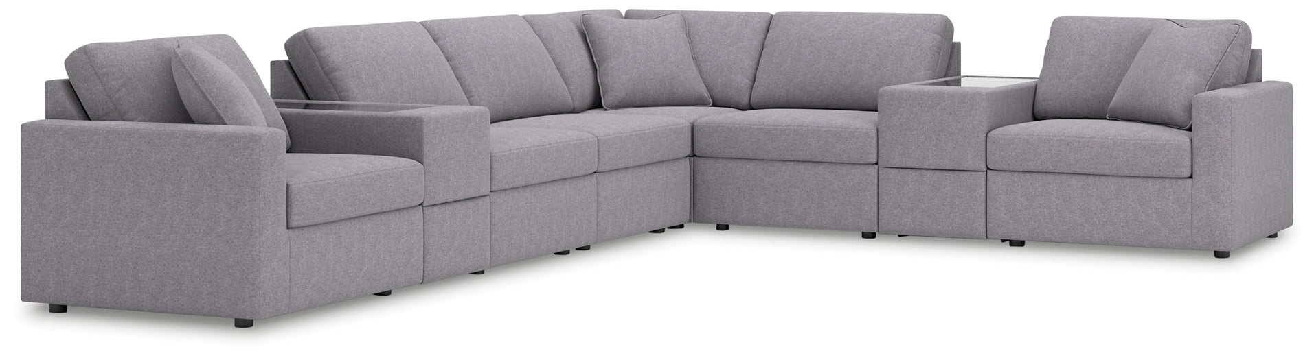 Modmax 8-Piece Sectional with Storage Consoles