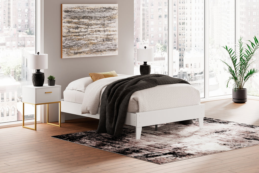 Socalle Full Platform Bed with Dresser, Chest and 2 Nightstands