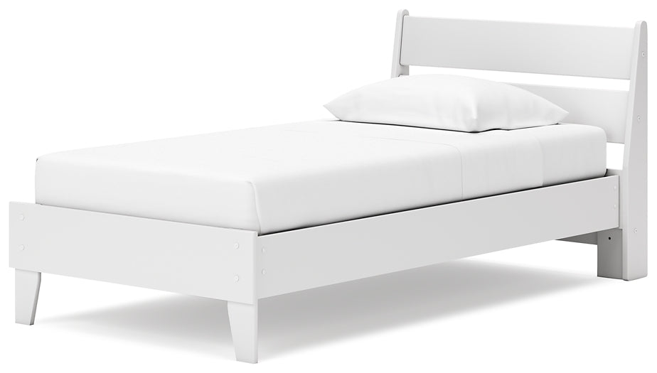 Socalle Twin Panel Platform Bed with Dresser and 2 Nightstands