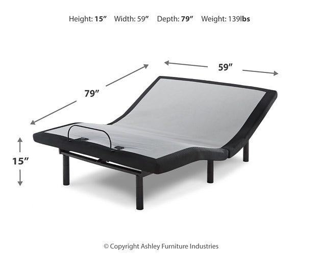 10 Inch Chime Memory Foam Mattress with Adjustable Base Huntsville Furniture Outlet