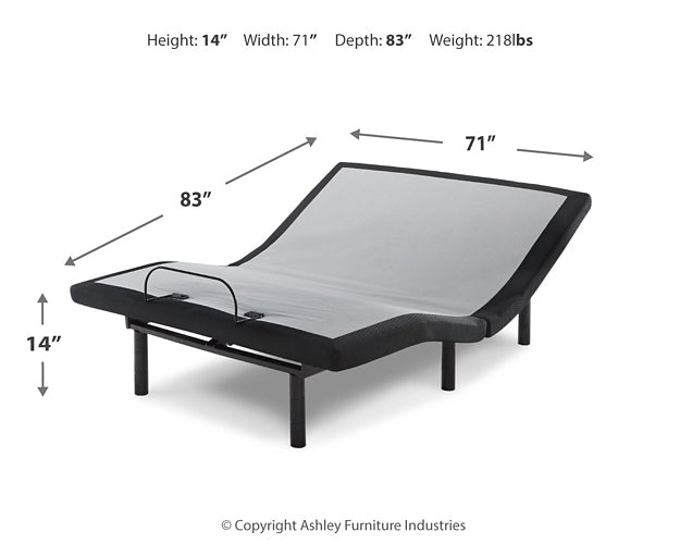 14 Inch Ashley Hybrid Mattress with Adjustable Base Huntsville Furniture Outlet